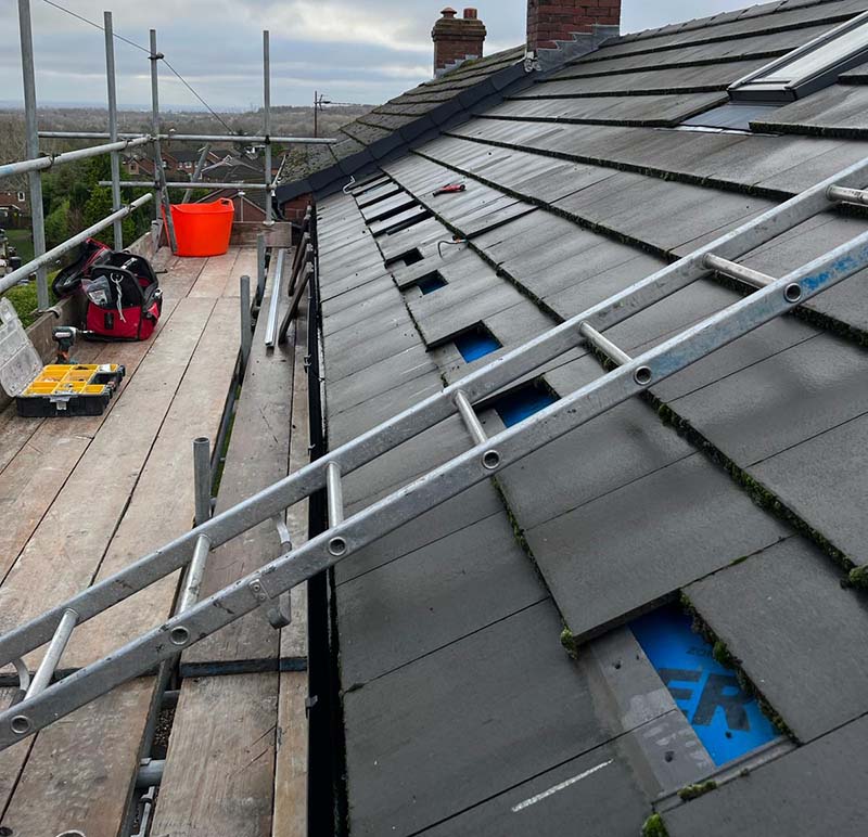roof solar panels installed